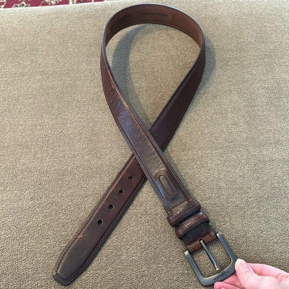 Columbia Brown Leather Belt